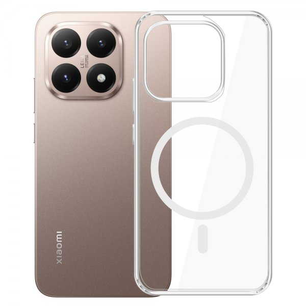 3kk Xiaomi 15T Kuori Armor MagCase Läpinäkyvä