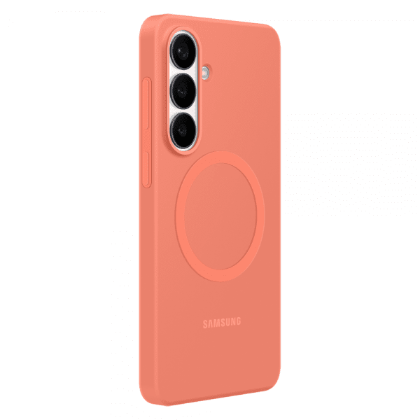 Samsung Original Galaxy S26 Plus -silikonikuori magneettikiinnityksellä, korallinpunainen