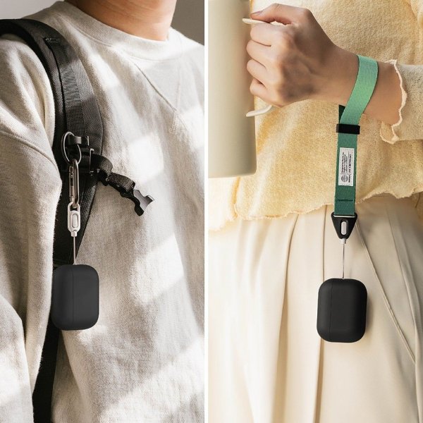 Ringke AirPods Pro 3 Silikonikotelo Musta