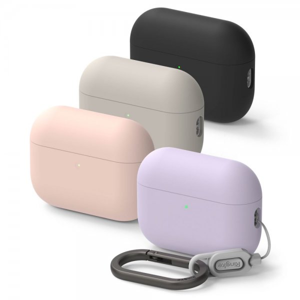 Ringke AirPods Pro 3 -kuori, silikoni, violetti