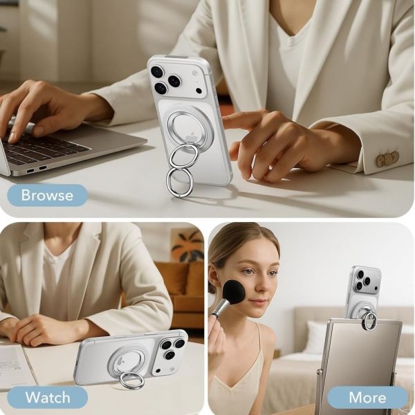 ESR MagSafe Mobiilisormus HaloLock Puhelinteline Valkoinen