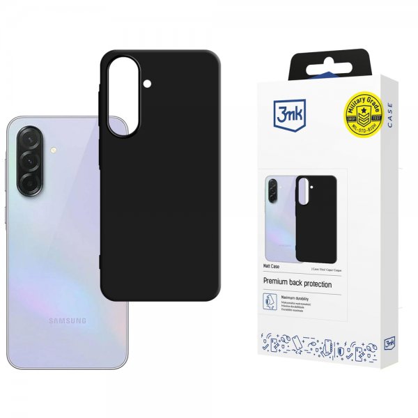 3mk Samsung Galaxy A37 -kuori, mattamusta