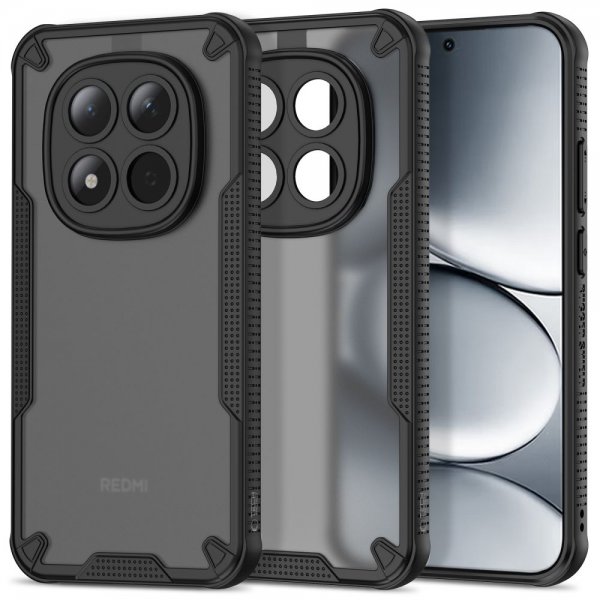 Tech-Protect Xiaomi Redmi Note 15 Pro 5G -suojakuori Rugged Shield, musta