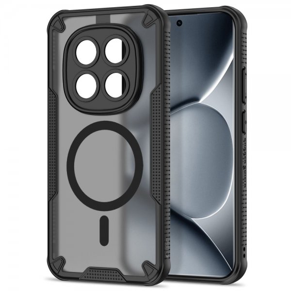 Tech-Protect Xiaomi Redmi Note 15 Pro Plus 5G -suojakuori Rugged Shield MagSafe Musta