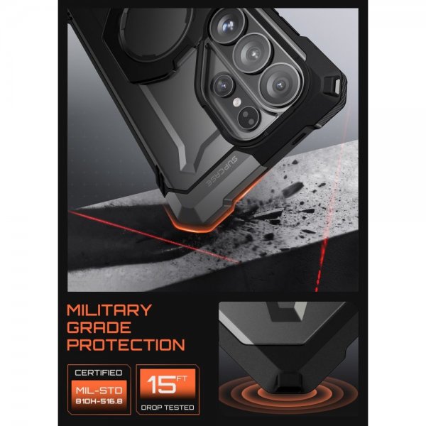 Supcase Samsung Galaxy S26 Ultra Kuori UB Grip MagSafe Musta