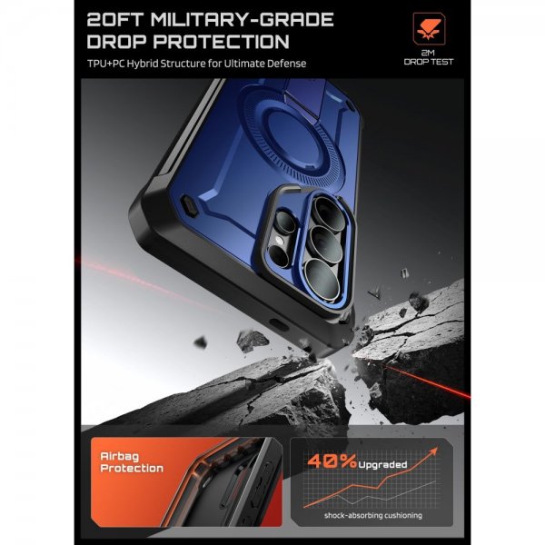 Supcase Samsung Galaxy S26 Ultra Kuori UB Pro MagSafe Sininen