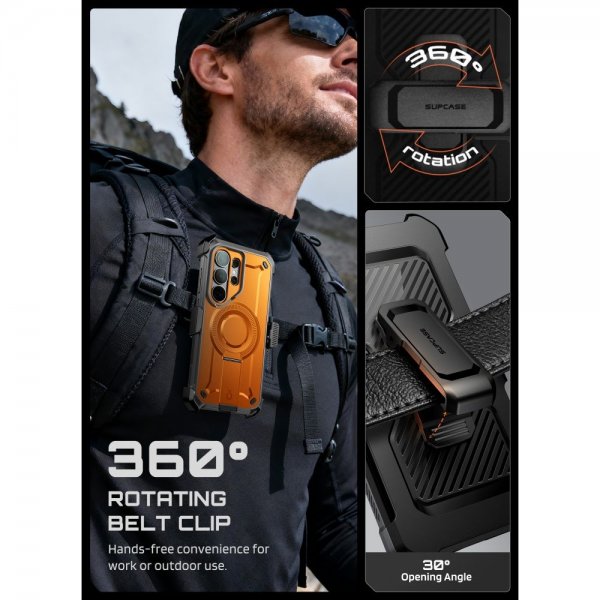 Supcase Samsung Galaxy S26 Ultra Kuori UB Pro MagSafe Oranssi