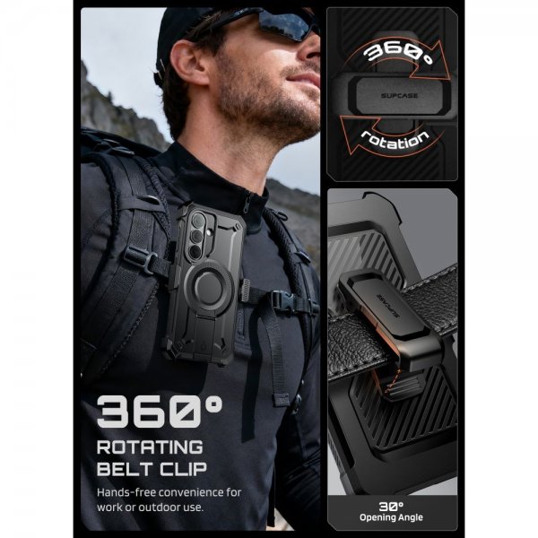 Supcase Samsung Galaxy S26 Plus Kotelo UB Pro MagSafe Musta