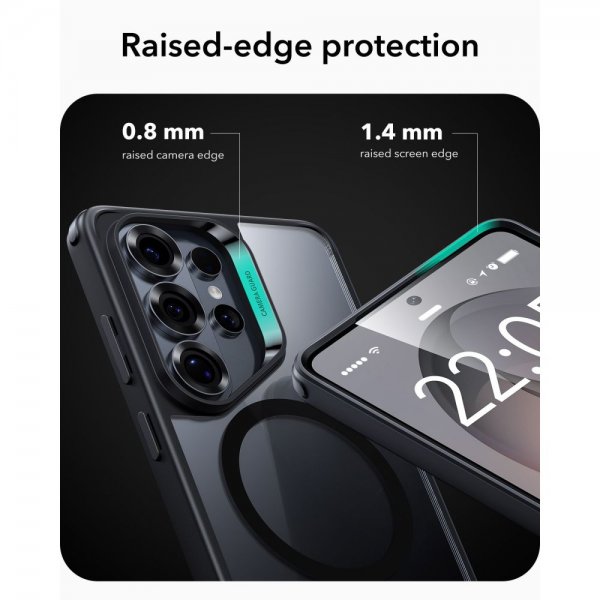 ESR Samsung Galaxy S26 Ultra -suojakuori Classic Hybrid MagSafe Musta Läpinäkyvä