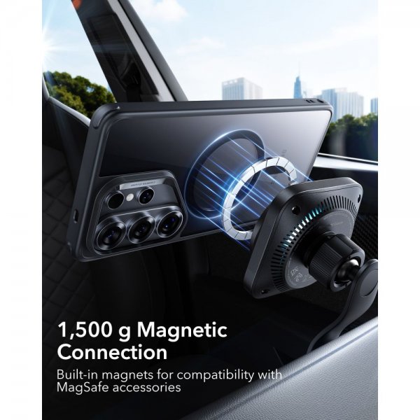 ESR Samsung Galaxy S26 Ultra -suojakuori Classic Hybrid MagSafe Musta Läpinäkyvä