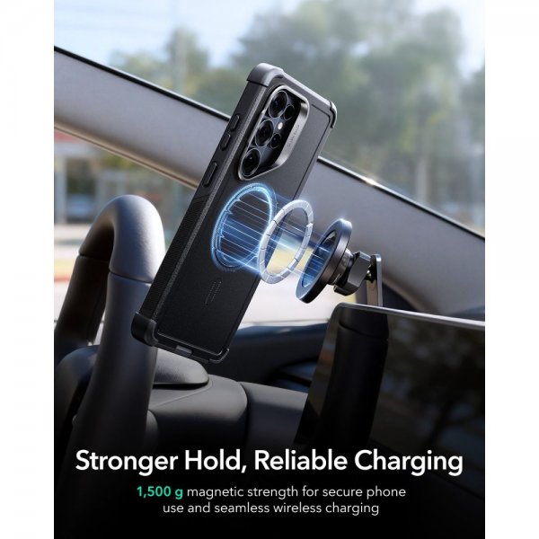 ESR Samsung Galaxy S26 Ultra Kuori Cyber Tough Kickstand MagSafe Musta