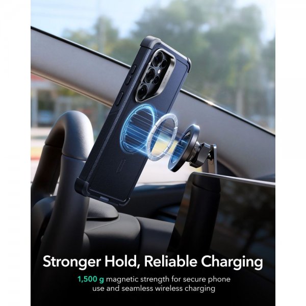 ESR Samsung Galaxy S26 Ultra -suojakuori Cyber Tough Kickstand MagSafe, sininen