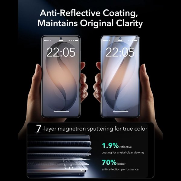 ESR Samsung Galaxy S26 Ultra -näytönsuoja UltraFit Armorite 2-pakkaus