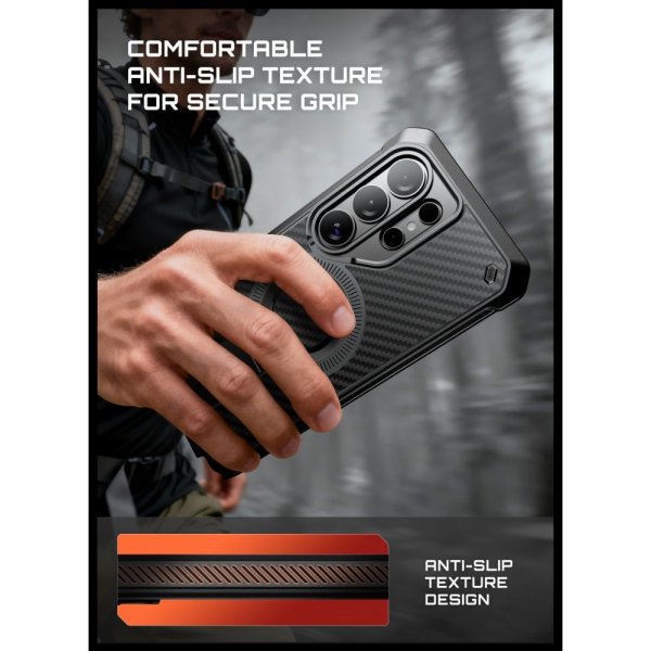 Supcase Samsung Galaxy S26 Ultra Kuori UB Pro MagSafe Aramid Musta