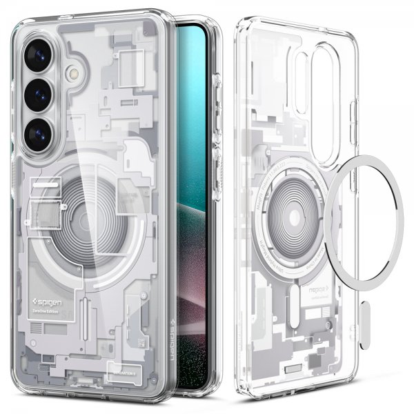 Spigen Samsung Galaxy S26 -suojakuori Ultra Hybrid MagFit Zero One valkoinen