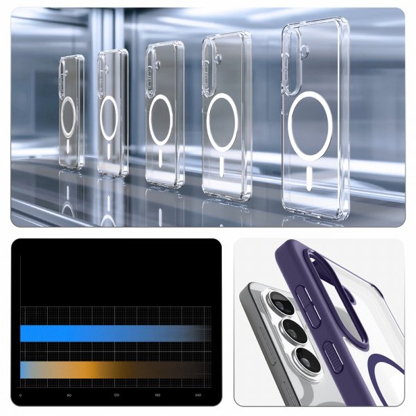Spigen Samsung Galaxy S26 Plus -suojakuori Ultra Hybrid MagFit Deep Purple