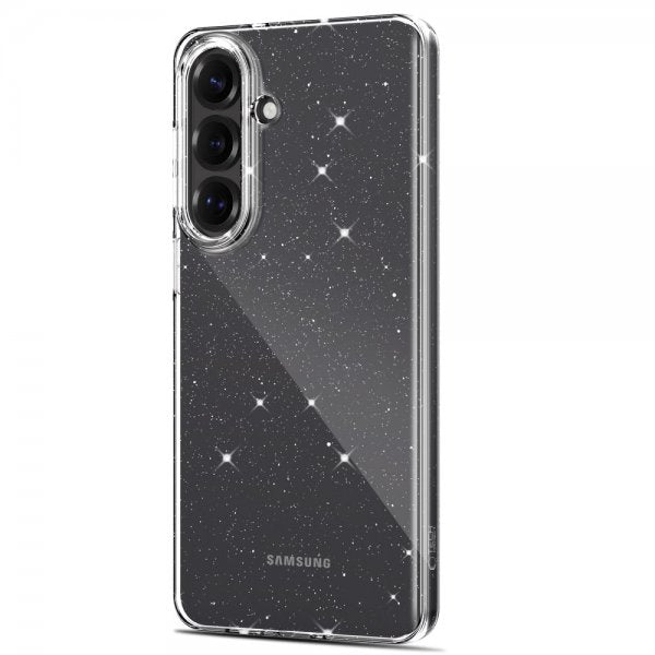 Tech-Protect Samsung Galaxy S26 Plus -suojakuori FlexAir Läpinäkyvä Glitter