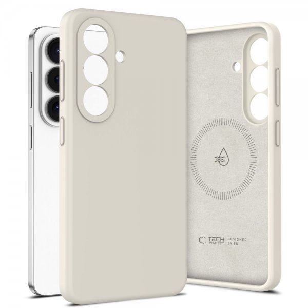 Tech-Protect Samsung Galaxy S26 Plus Kuori Silikoni MagSafe Beige
