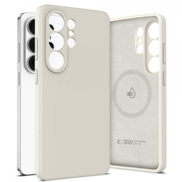 Tech-Protect Samsung Galaxy S26 Ultra Silicone MagSafe -suojakuori, beige