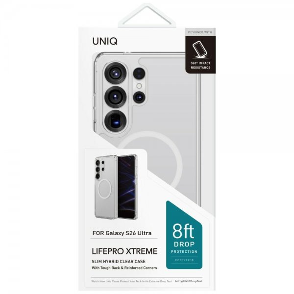 UNIQ Samsung Galaxy S26 Ultra Kuori LifePro Xtreme MagClick Läpinäkyvä