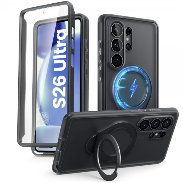 Supcase Samsung Galaxy S26 Ultra Kuori Cosmo MagSafe Musta