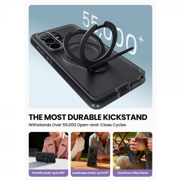 Supcase Samsung Galaxy S26 Ultra Kuori Cosmo MagSafe Musta