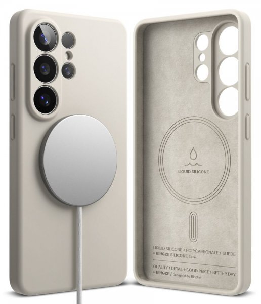 Ringke Samsung Galaxy S26 Ultra Kuori Silikoni Magneettinen Beige