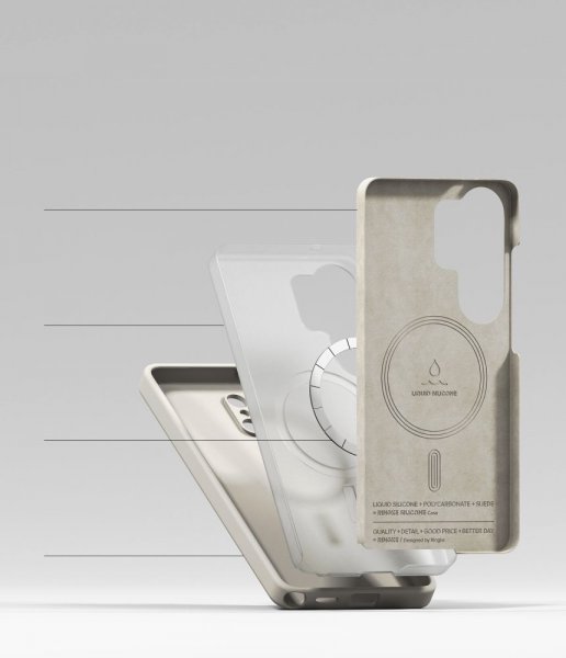 Ringke Samsung Galaxy S26 Ultra Kuori Silikoni Magneettinen Beige