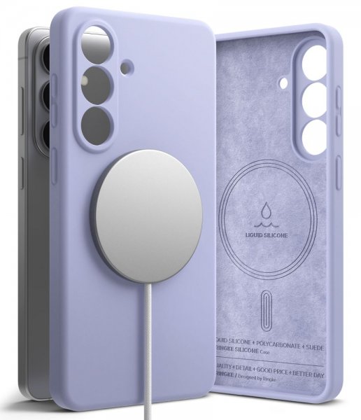 Ringke Samsung Galaxy S26 Plus Kuori Silikoni Magneettinen Violetti