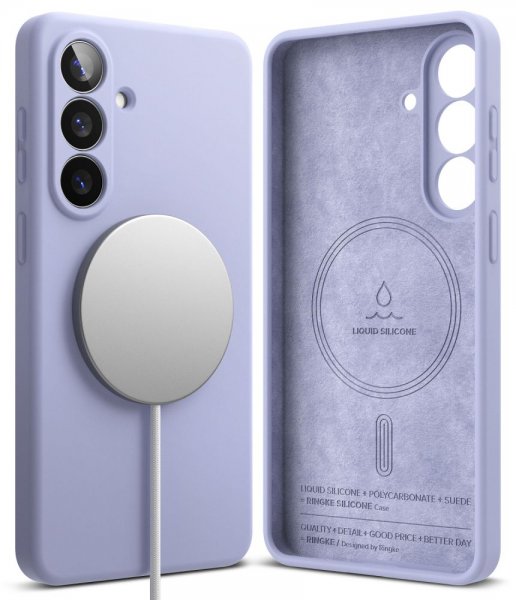 Ringke Samsung Galaxy S26 Plus Kuori Silikoni Magneettinen Violetti