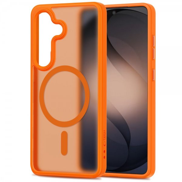 Tech-Protect Samsung Galaxy S26 -kuori MagMat MagSafe, oranssi