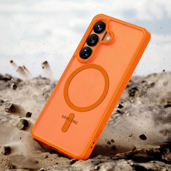 Tech-Protect Samsung Galaxy S26 -kuori MagMat MagSafe, oranssi
