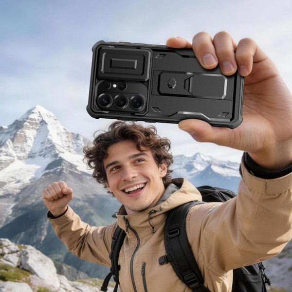 Tech-Protect Samsung Galaxy S26 Ultra Kuori Kevlar Cam+ Musta