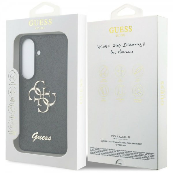 Guess Samsung Galaxy S26 Kuori Fixed Glitter Musta