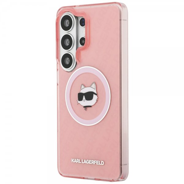 Karl Lagerfeld Samsung Galaxy S26 Ultra -kuori, Choupette MagSafe, pinkki