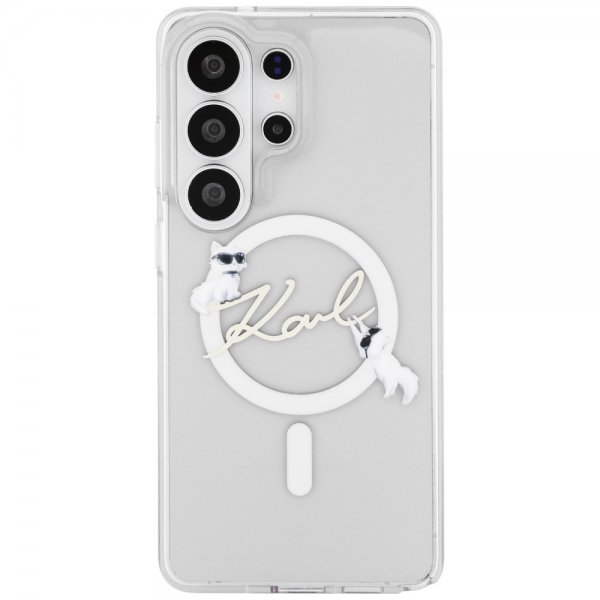 Karl Lagerfeld Samsung Galaxy S26 Ultra Kuoret Script MagSafe Läpinäkyvä