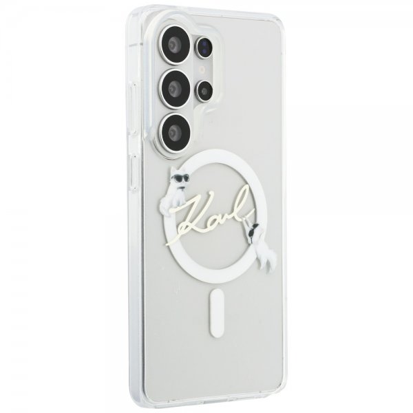 Karl Lagerfeld Samsung Galaxy S26 Ultra Kuoret Script MagSafe Läpinäkyvä