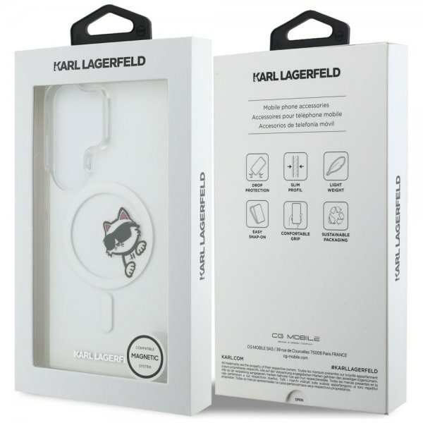 Karl Lagerfeld Samsung Galaxy S26 Ultra -kuori Choupette Peekaboo MagSafe Läpinäkyvä