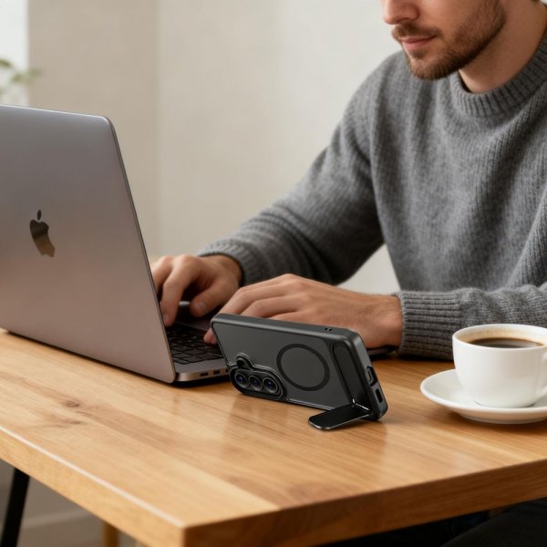 Tech-Protect Samsung Galaxy S26 Kuori MagRack MagSafe Musta