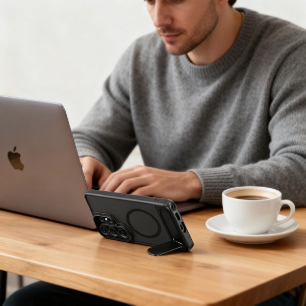 Tech-Protect Samsung Galaxy S26 Ultra Kuori MagRack MagSafe Musta