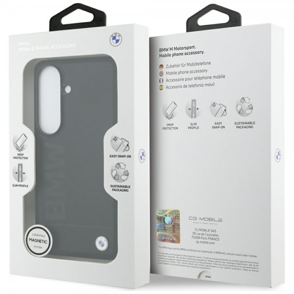 BMW Samsung Galaxy S26 Plus -kuori Hot Stamp MagSafe musta