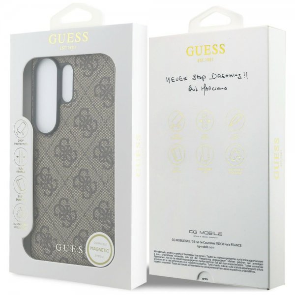 Guess Samsung Galaxy S26 Ultra Kuoret 4G Charm MagSafe Ruskea