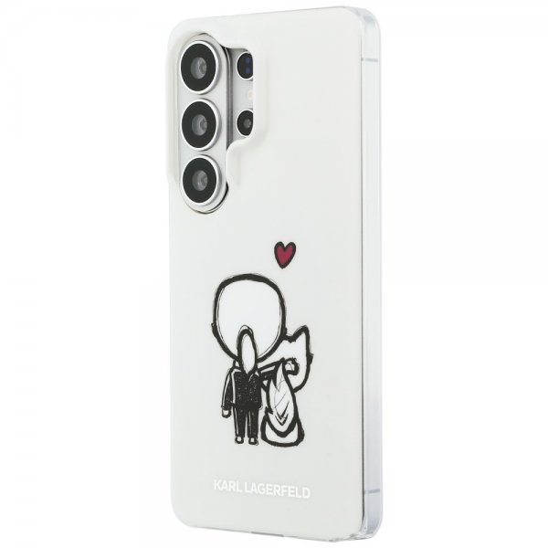 Karl Lagerfeld Samsung Galaxy S26 Ultra -kuori Karl & Choupette MagSafe Valkoinen