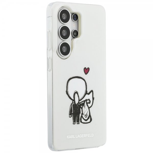 Karl Lagerfeld Samsung Galaxy S26 Ultra -kuori Karl & Choupette MagSafe Valkoinen