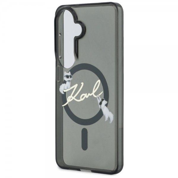 Karl Lagerfeld Samsung Galaxy S26 Script MagSafe -suojakuori, musta