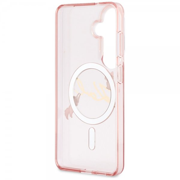 Karl Lagerfeld Samsung Galaxy S26 -suojakuori Script MagSafe, pinkki