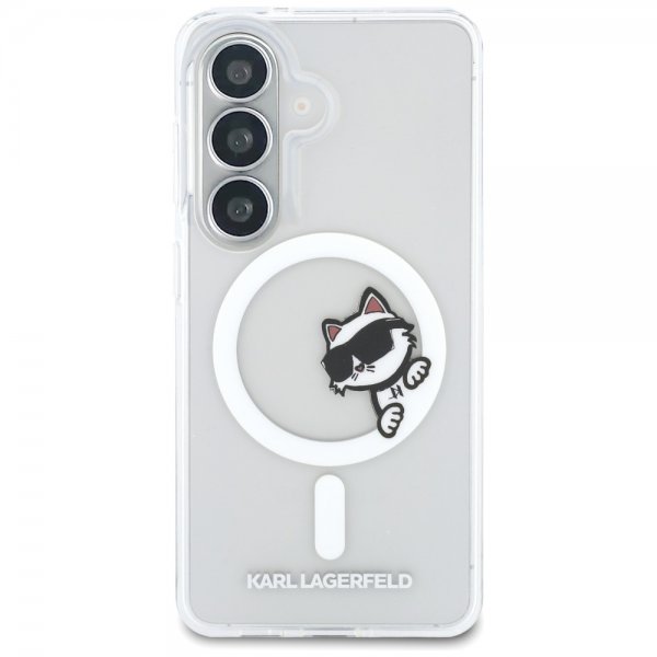 Karl Lagerfeld Samsung Galaxy S26 Plus -suojakuori Choupette Peekaboo MagSafe läpinäkyvä
