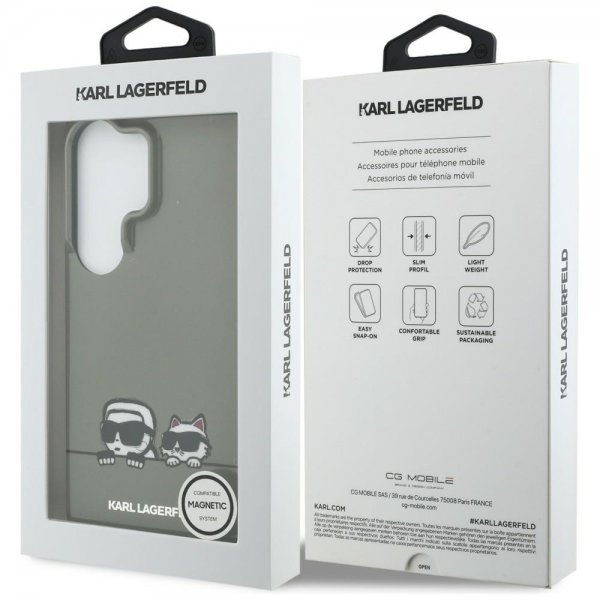 Karl Lagerfeld Samsung Galaxy S26 Ultra Kuoret Peekaboo MagSafe Musta