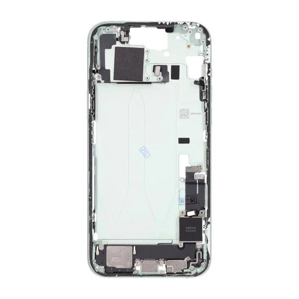 Keskikehys pikkutarvikkeilla iPhone 15 Plussalle - Vihreä OEM