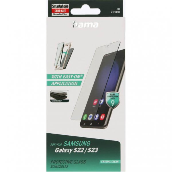 Hama Samsung Galaxy S22/Galaxy S23-näytönsuoja Protective Glass